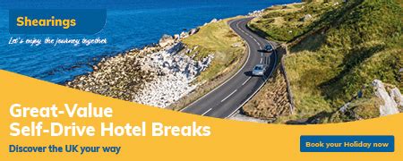 shearings self drive holidays|shearings self drive weekend breaks.